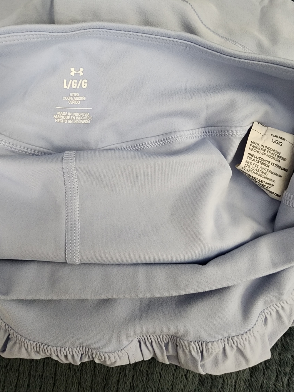 Lavender Ruffle-Front Active Skort - Picture 3 of 5